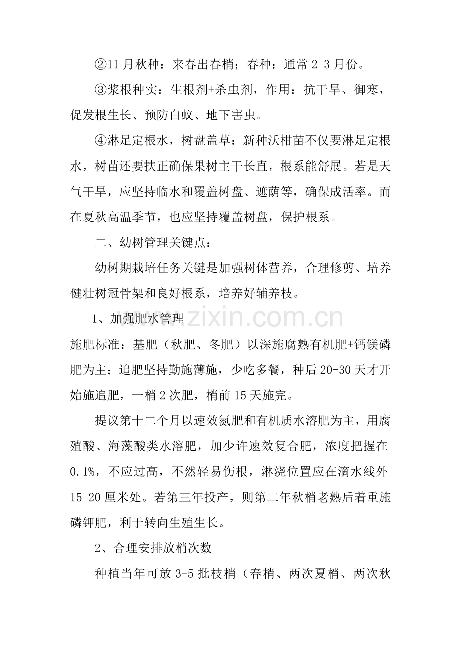 沃柑幼树栽培管理关键点及全年管理日记.docx_第2页