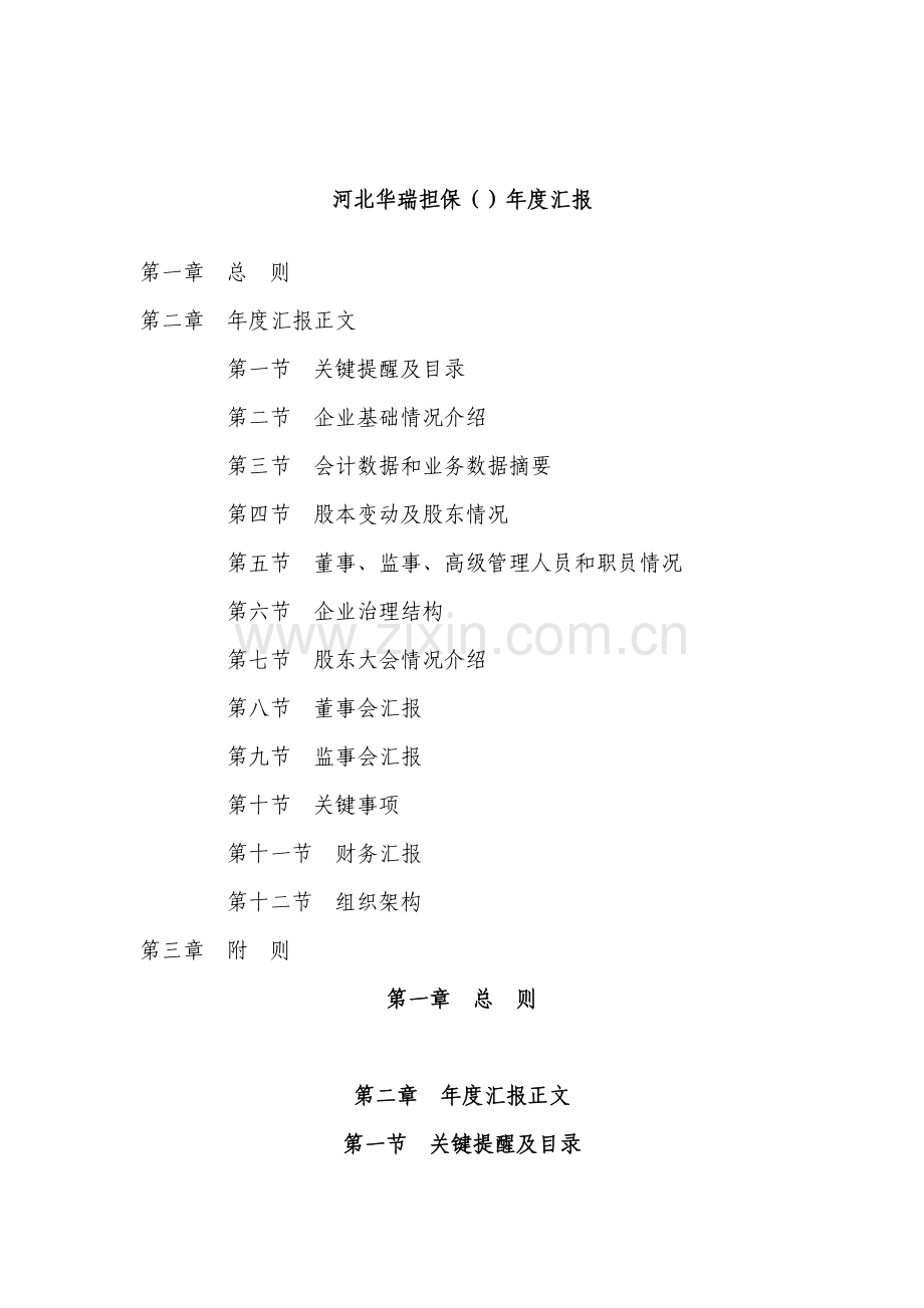 河北公司年度报告模板.doc_第1页