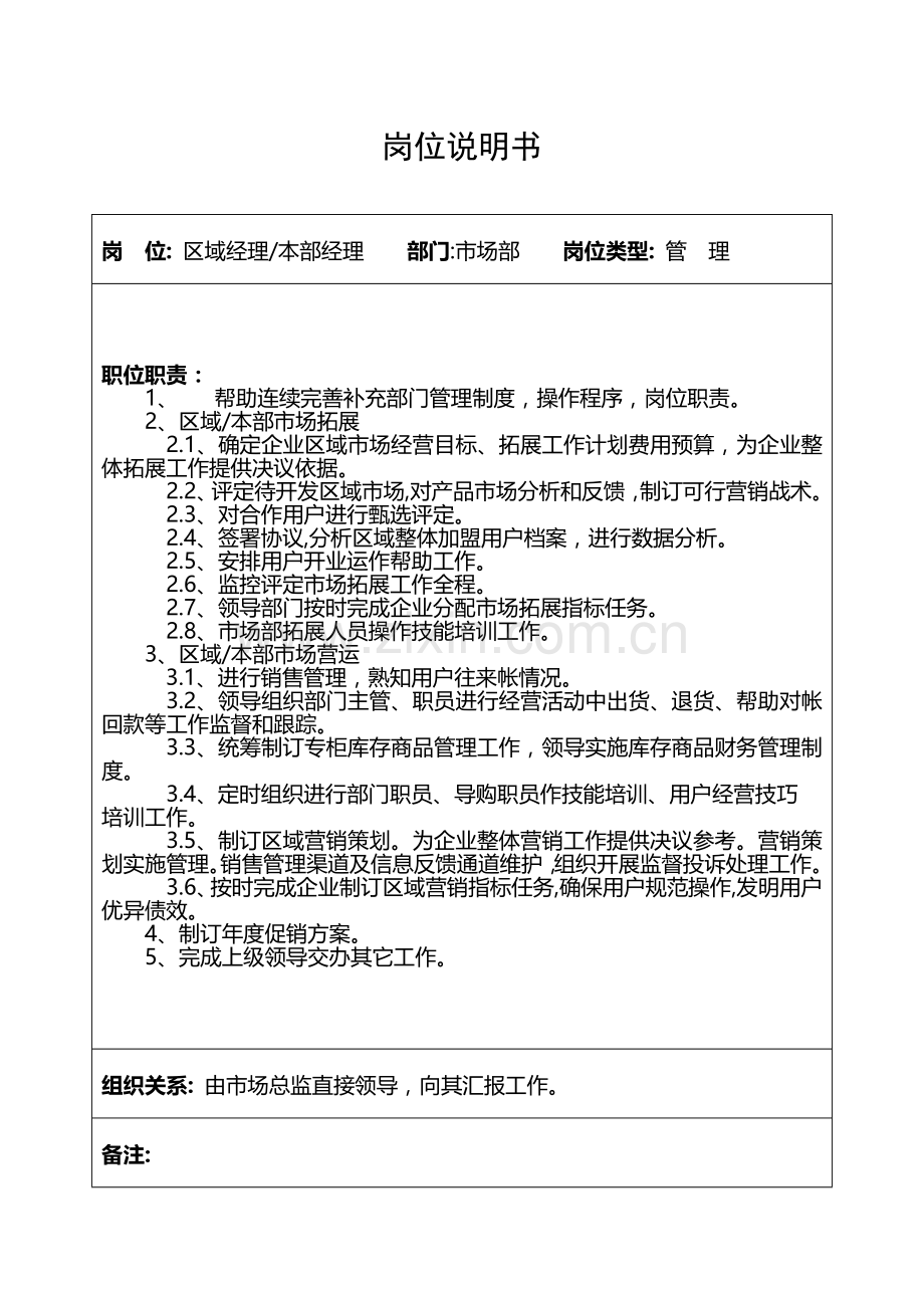 服装公司岗位职能职责说明指导书.doc_第2页