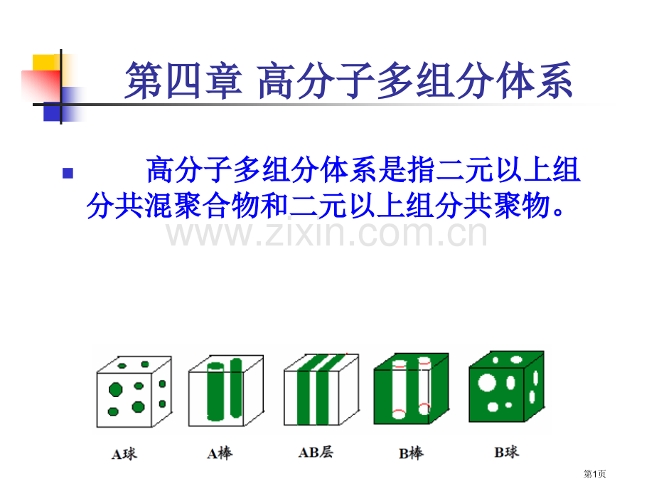 高分子物理高分子的多组分体系省公共课一等奖全国赛课获奖课件.pptx_第1页