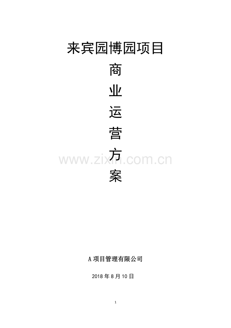 航空乐园PPP项目运营方案.doc_第1页