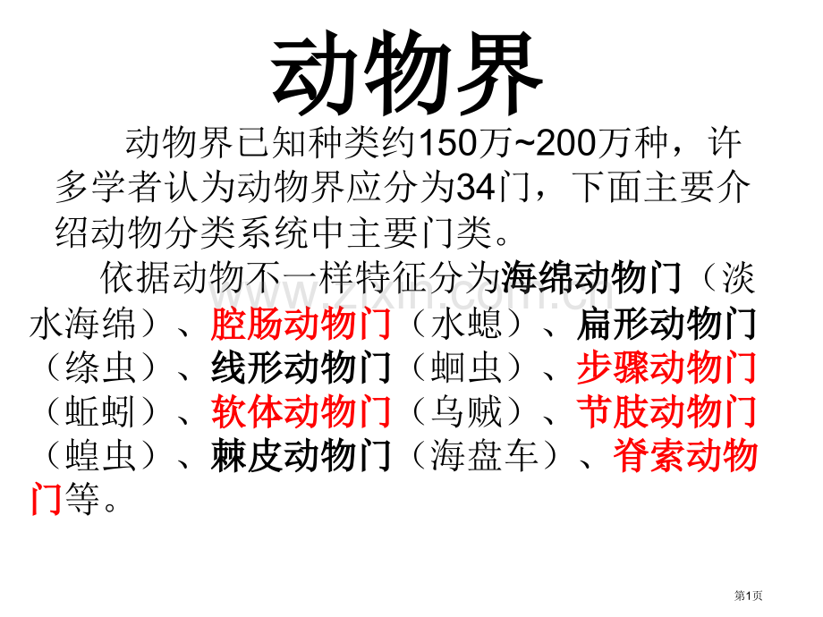 动物界生物省公共课一等奖全国赛课获奖课件.pptx_第1页