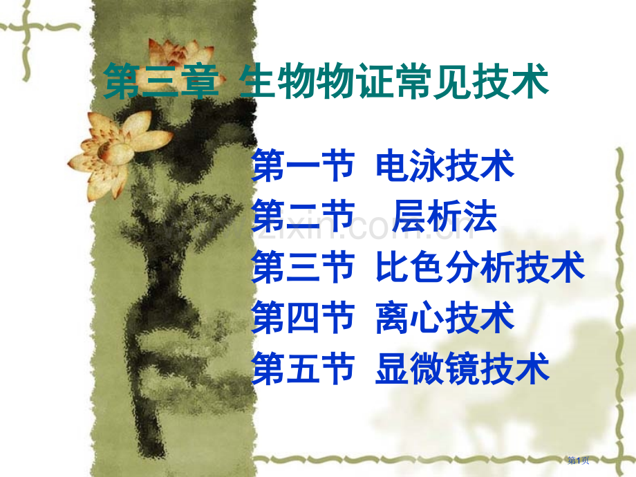 生物物证常见技术省公共课一等奖全国赛课获奖课件.pptx_第1页