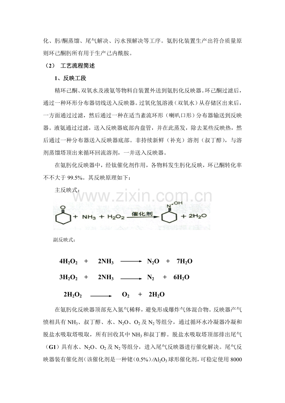 己内酰胺基本工艺简述.doc_第2页