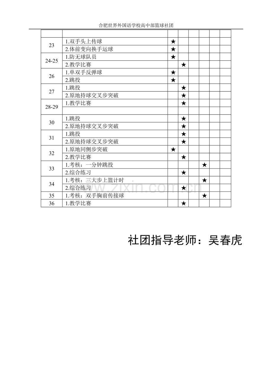 合肥世界外国语学校高中部篮球社团教案—--学案教案.doc_第2页