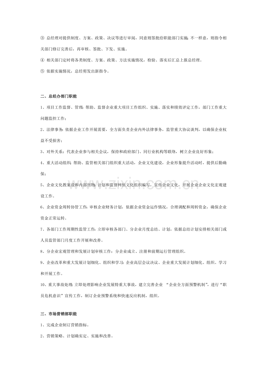 公司组织架构图及岗位基础职责新版说明书.docx_第2页