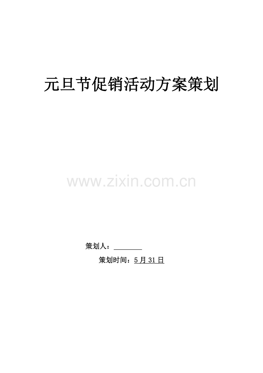 元旦节促销活动专业方案案例.docx_第1页