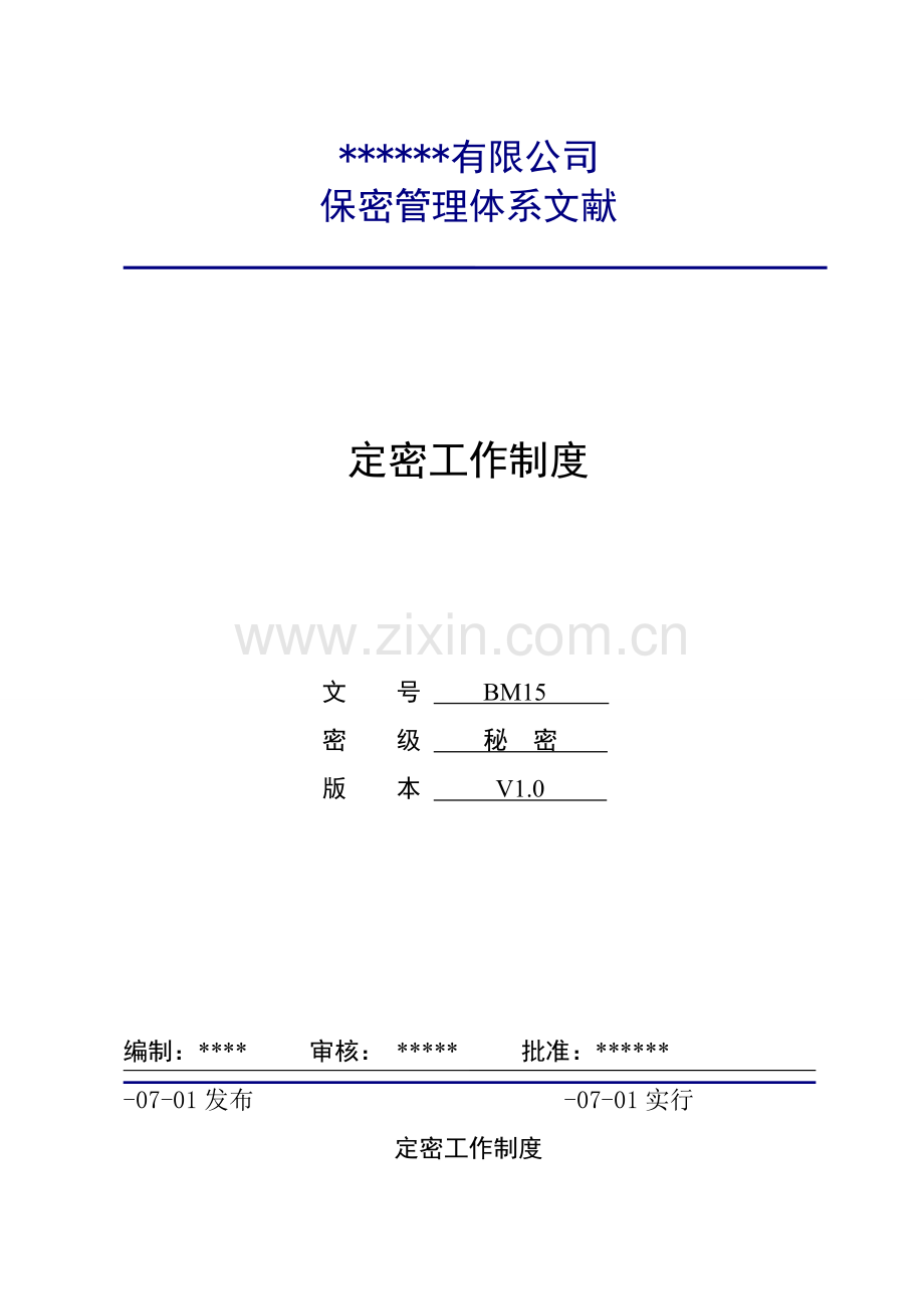 定密工作新规制度.doc_第1页