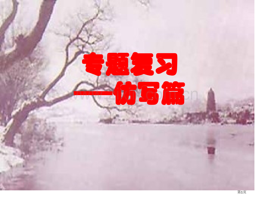 中考专题复习仿写省公共课一等奖全国赛课获奖课件.pptx_第1页