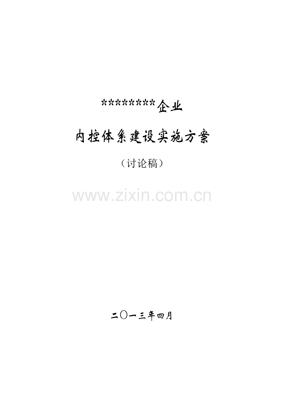内控综合体系建设实施专业方案.docx_第1页