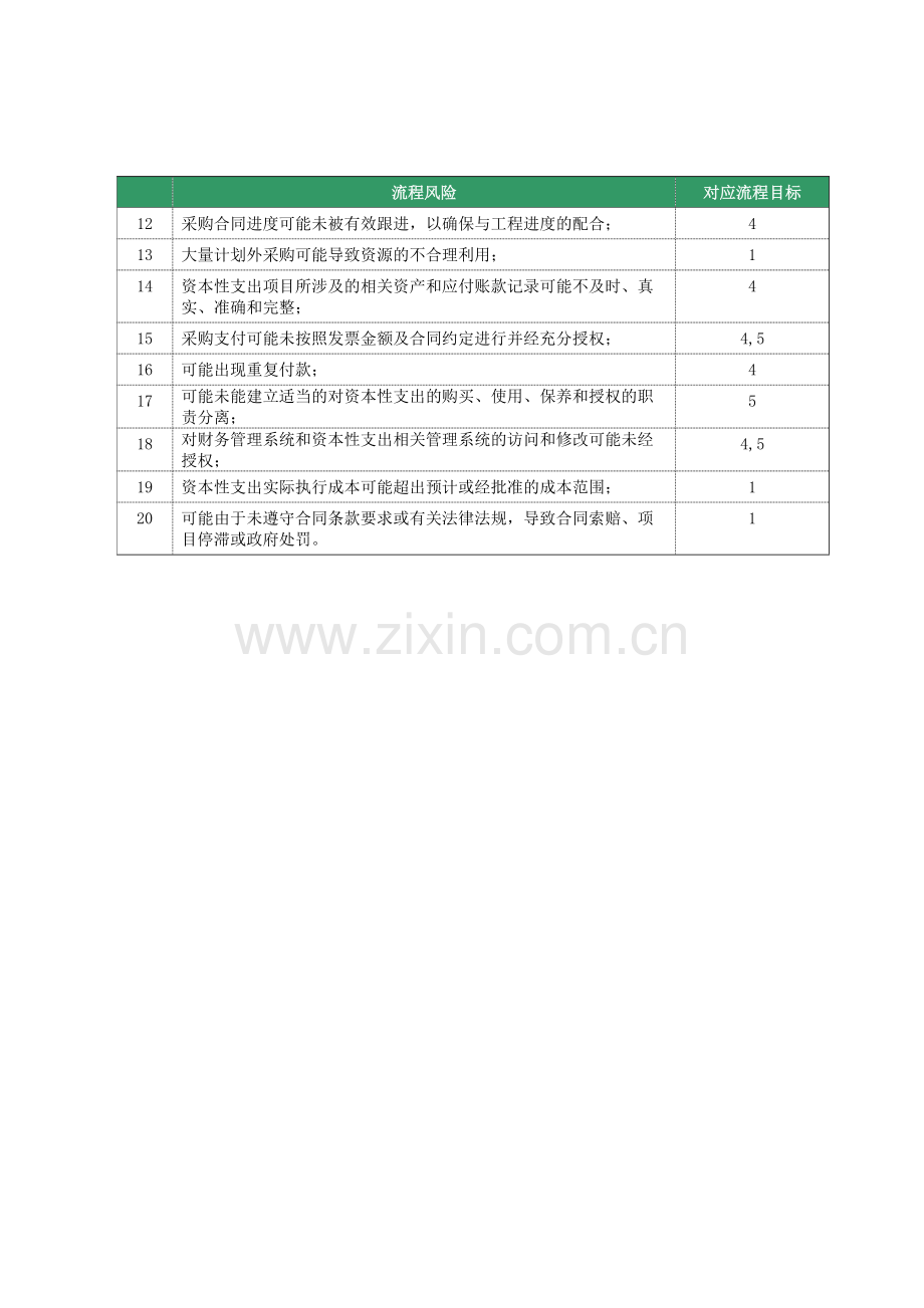 公司资本性支出业务流程审计方案模版(10个子流程).doc_第2页