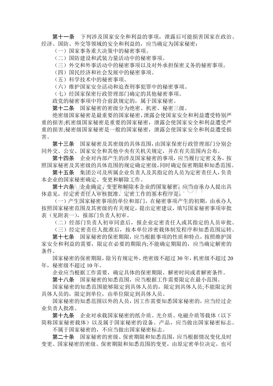 国有集团公司保密管理规定模版.docx_第2页