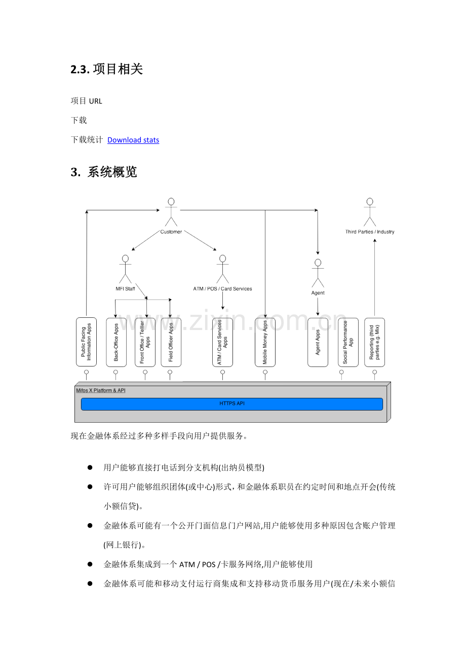 Mifos小额信贷标准管理系统平台软件架构文档.docx_第2页