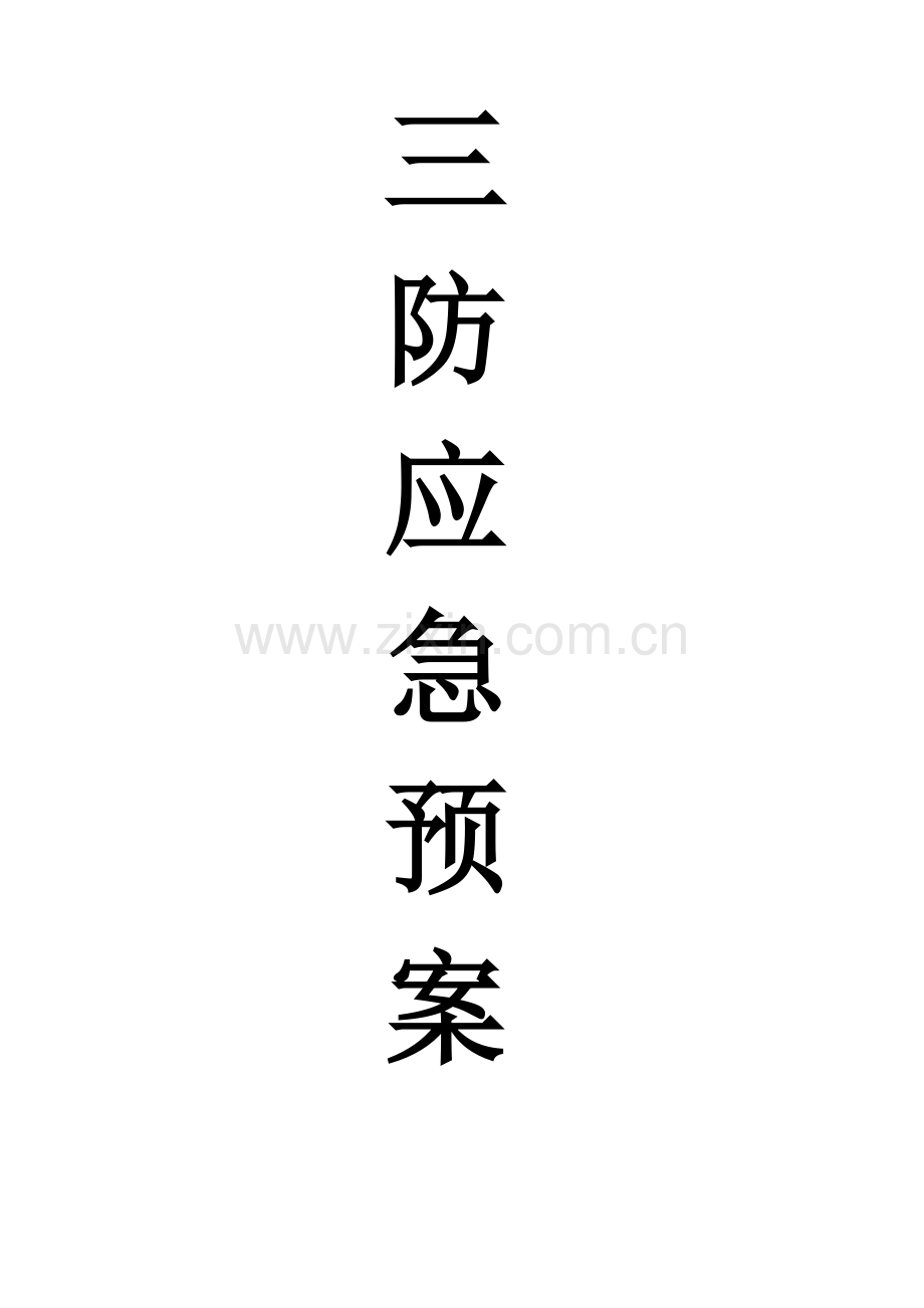 三防应急专项预案.doc_第1页