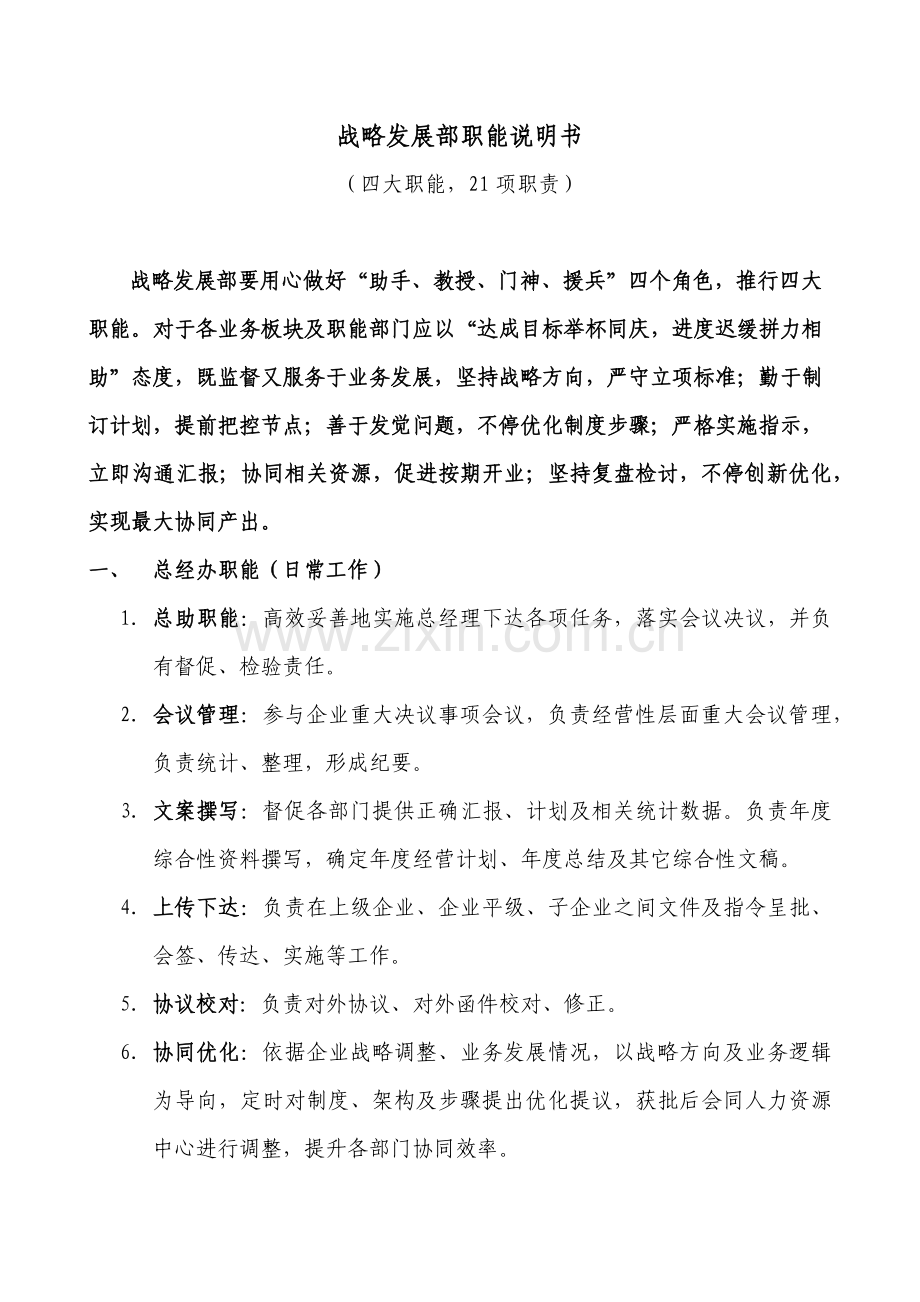 战略部职能新版说明书.docx_第1页