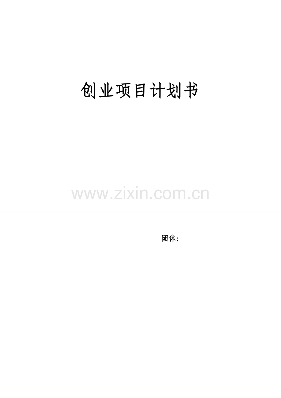 大学生创新创业专项计划书.doc_第1页