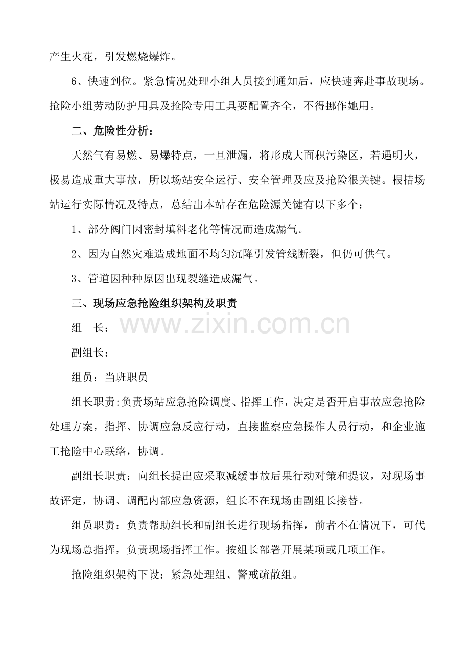 CNG调压计量撬系统天然气泄漏现场处置专项方案剖析.doc_第2页