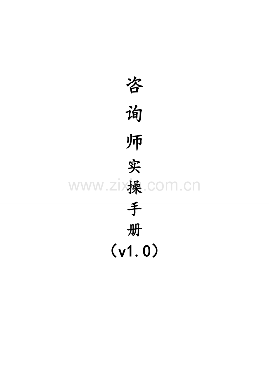 咨询师实操手册模板.doc_第1页