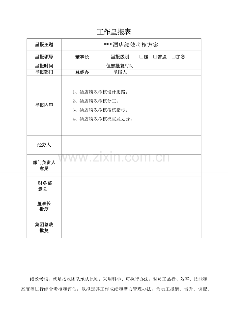 大酒店绩效管理考核专项方案.doc_第1页