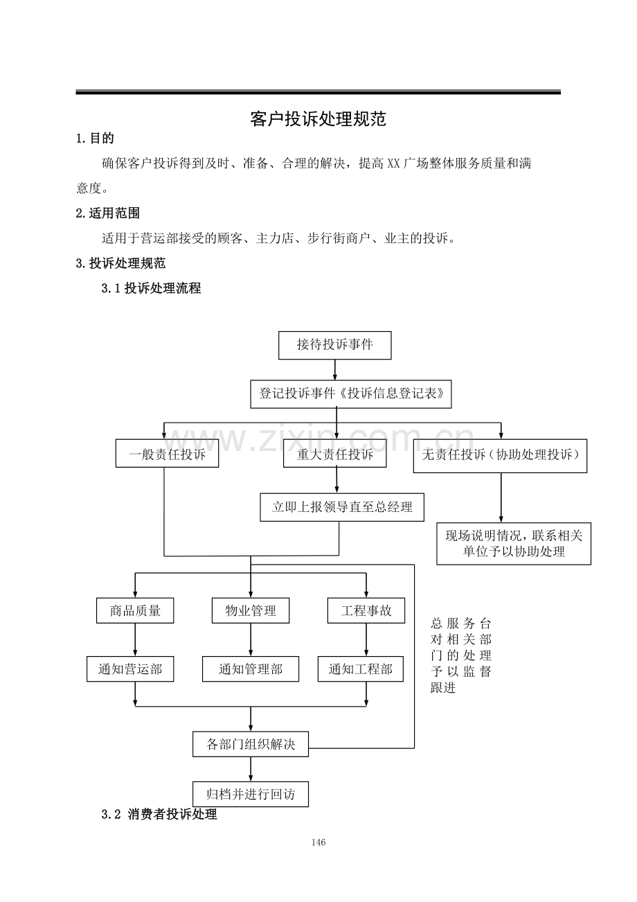 商场客户投诉处理规范模版.doc_第1页