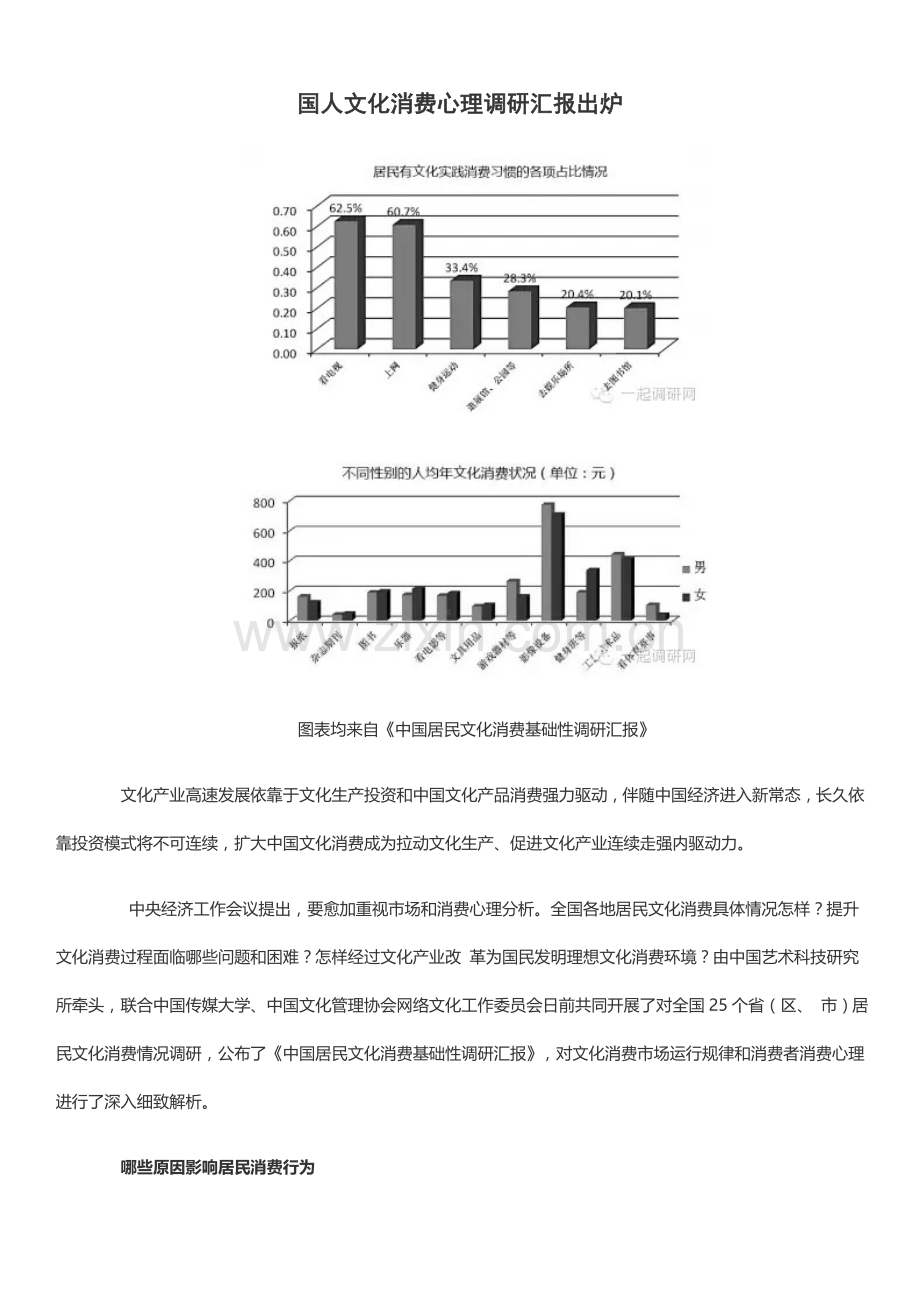 国人文化消费心理调研研究报告出炉.doc_第1页