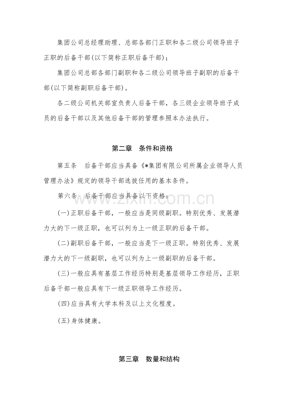 国有企业后备干部管理暂行办法-模版.docx_第2页