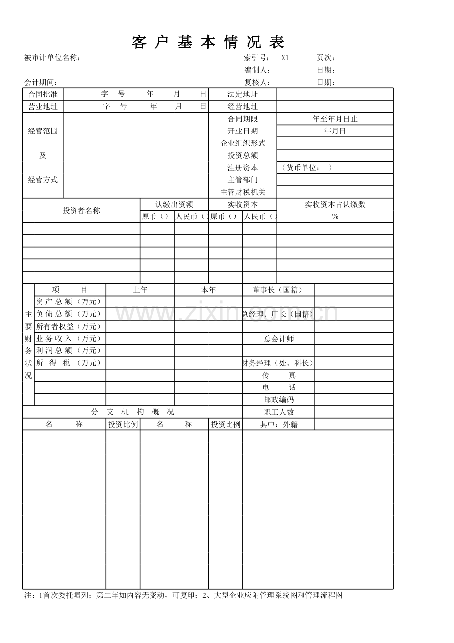 离任审计需要填制的表格.xlsx_第1页
