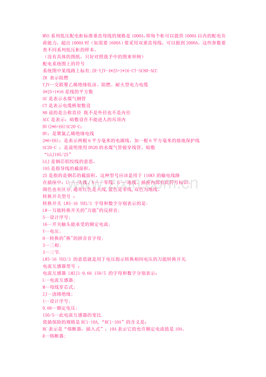常见电线电缆的规格型号、电气安装配管符号表示方法.doc_第2页
