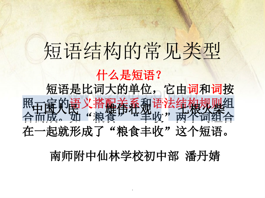 短语结构类型93832.ppt_第1页