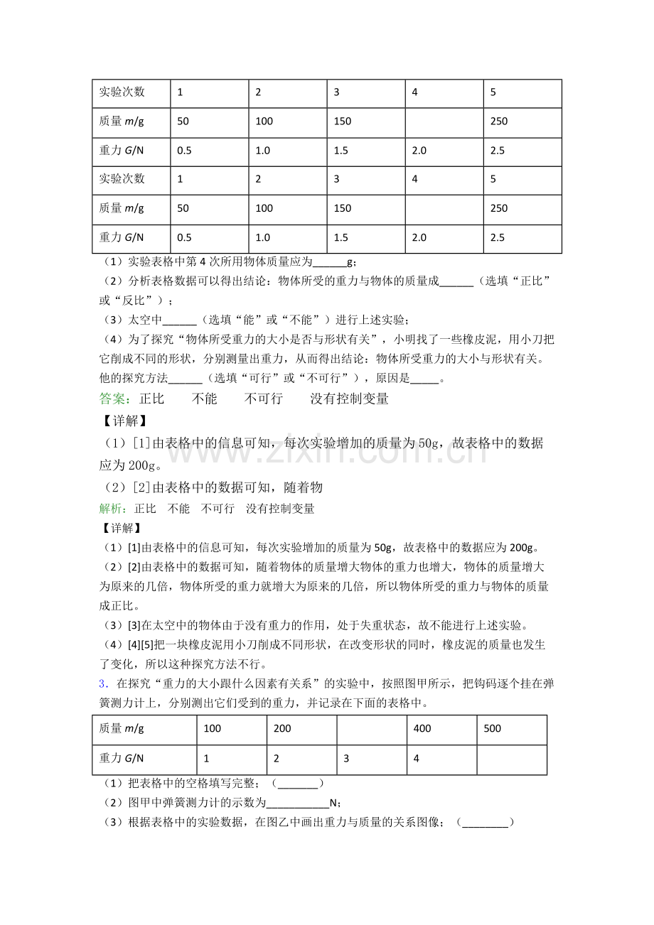 人教版物理八年级下册物理实验题试卷测试与练习(word解析版).doc_第2页