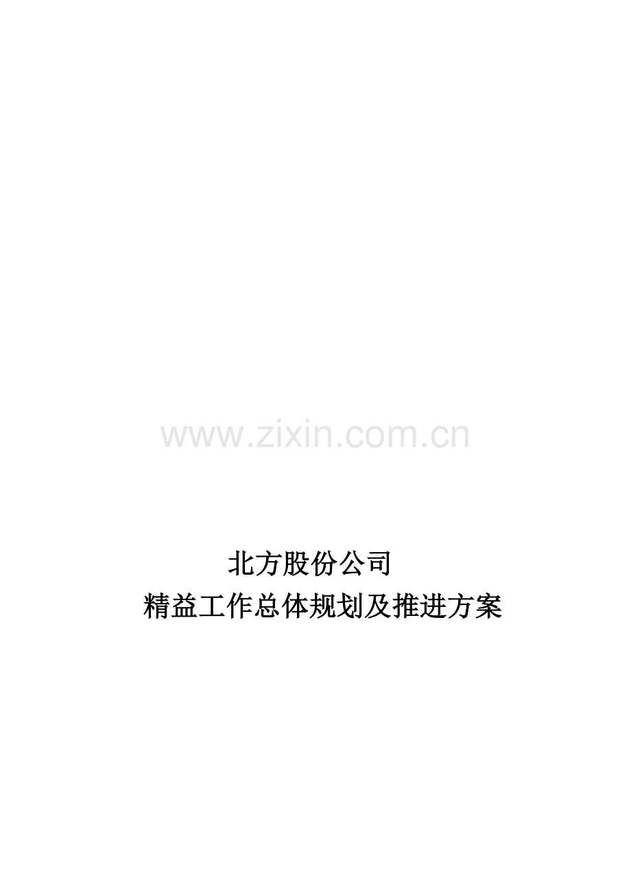 北方股份-精益工作总体规划及推进方案.doc_第2页