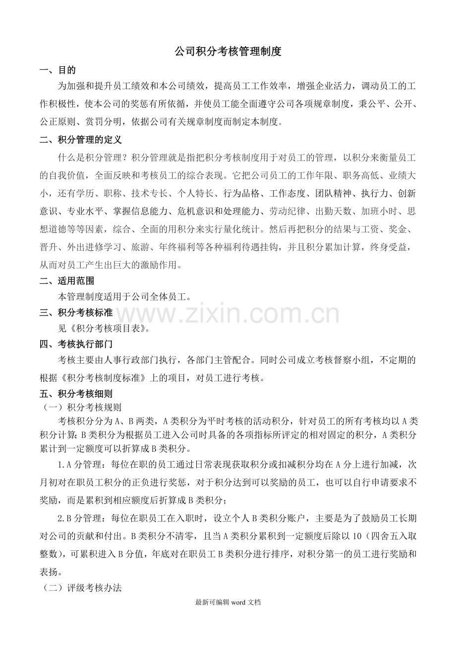 公司积分制管理.doc_第1页