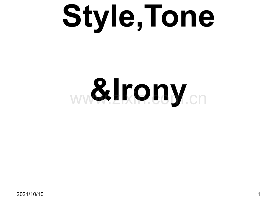 Style-文学原理教程课件.ppt_第1页