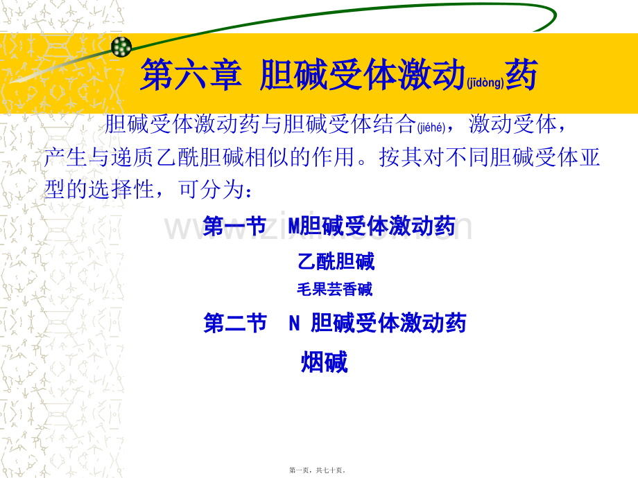 胆碱受体激动剂.ppt_第1页