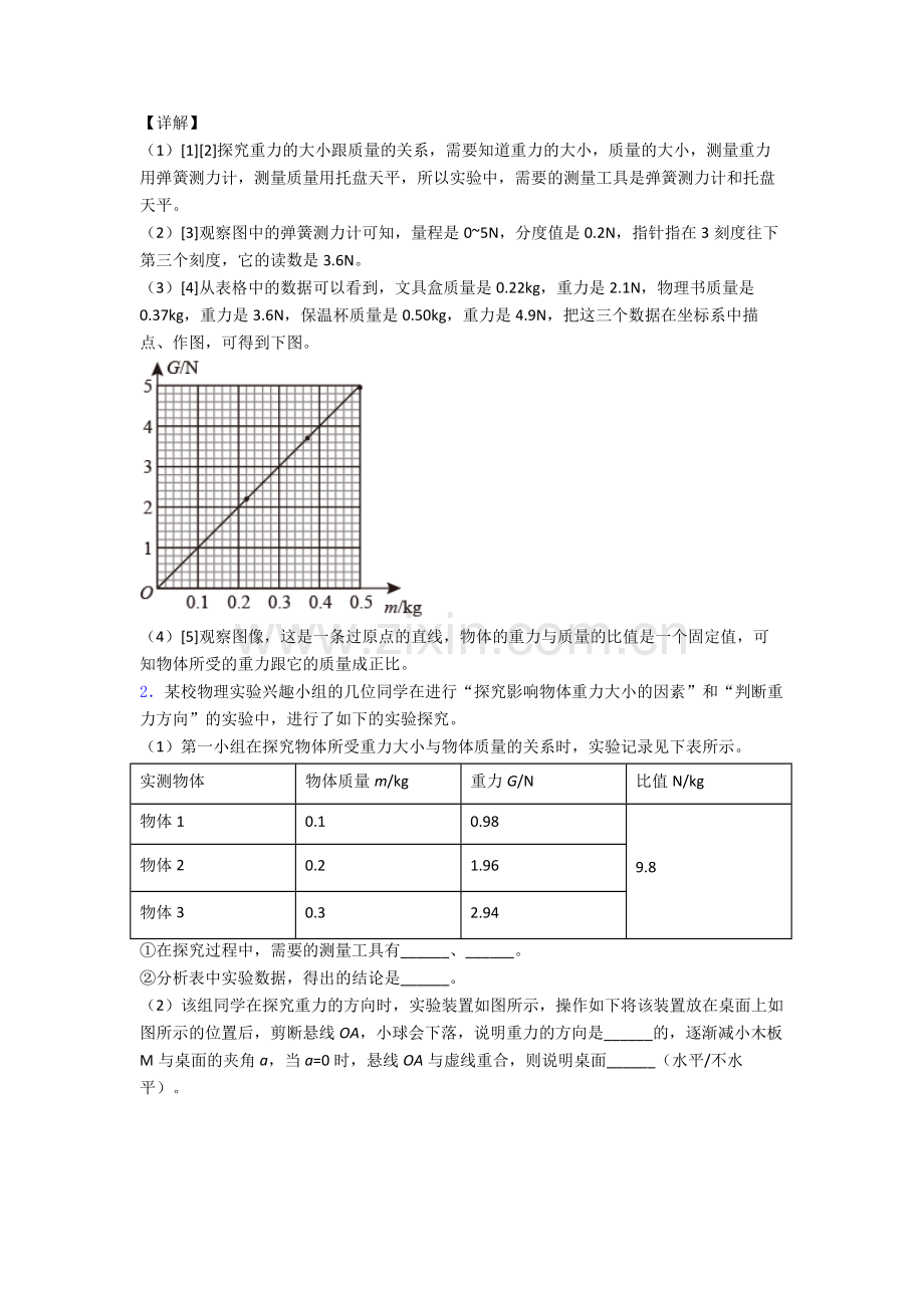 物理八年级下册物理实验题试卷模拟训练(Word版含解析).doc_第2页