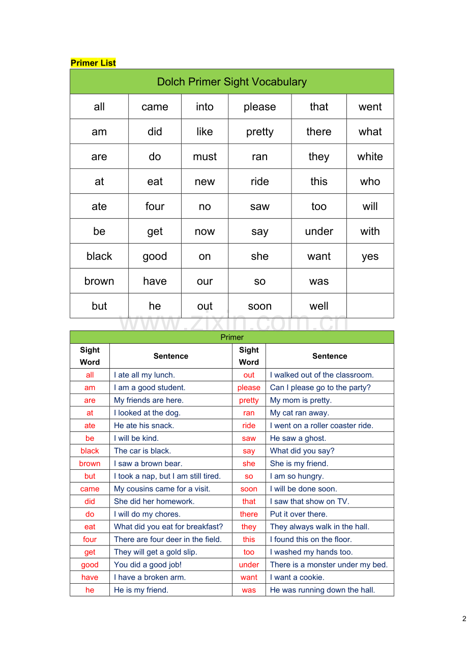 分级sight-words(汇总篇).docx_第2页