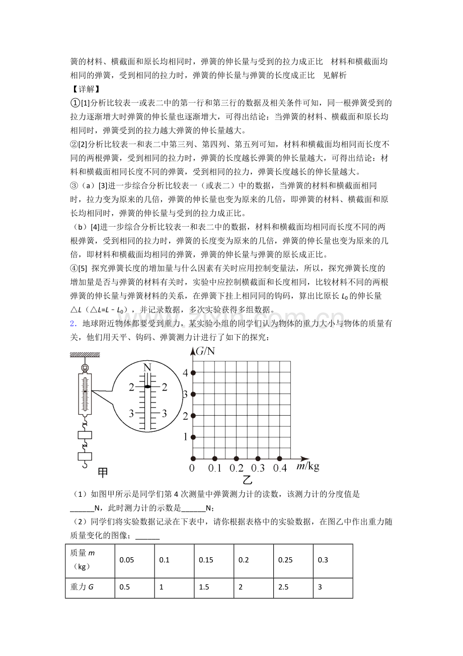 部编版八年级下册物理实验题试卷检测(提高-Word版含解析).doc_第2页
