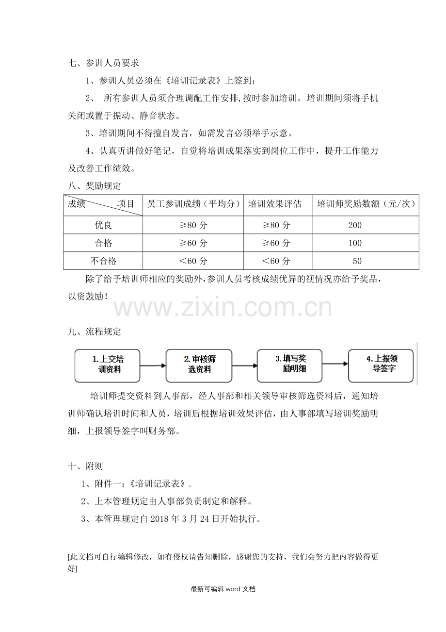 公司内部培训激励确定方案.doc_第2页