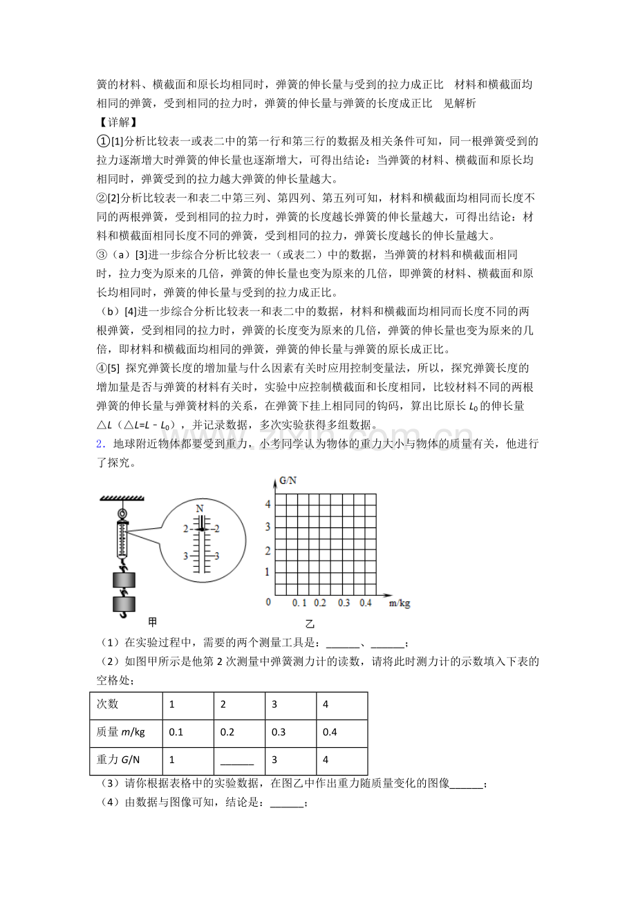 人教版八年级下册物理齐齐哈尔物理实验题试卷测试与练习(word解析版).doc_第2页