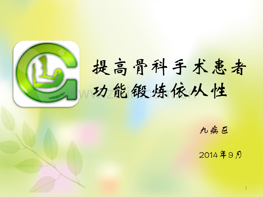 提高骨科手术患者功能锻炼依从性7.ppt_第1页
