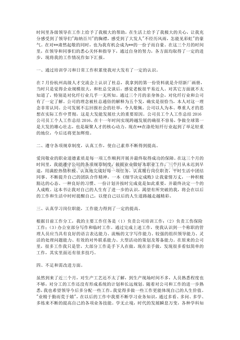 公司员工个人工作总结2016.doc_第2页