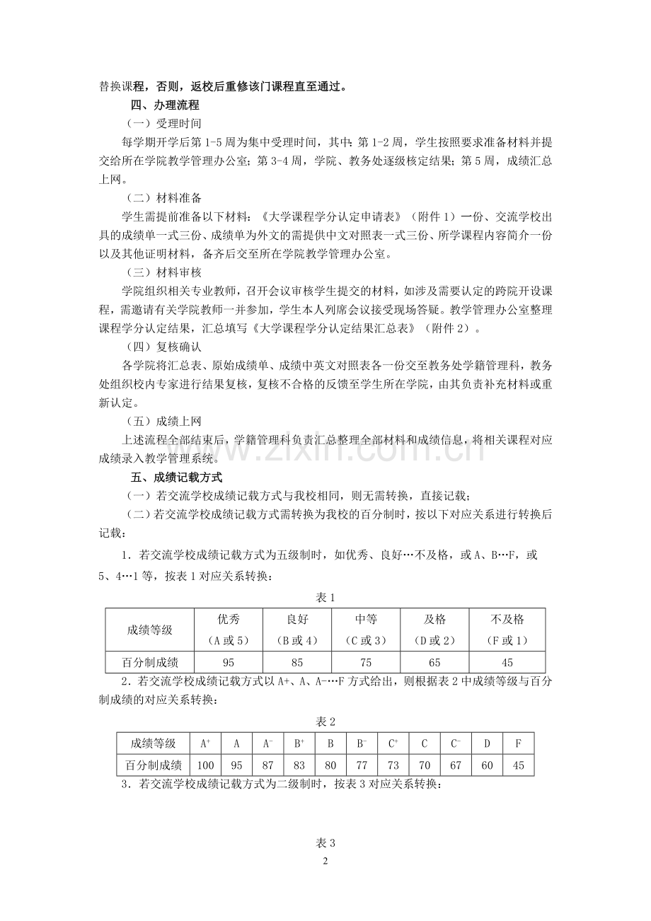 大学学生交流学分认定暂行办法模版.docx_第2页