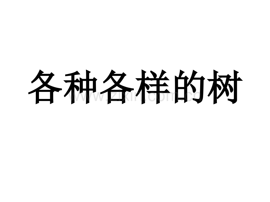 幼儿园大班科学各种各样的树.ppt_第1页