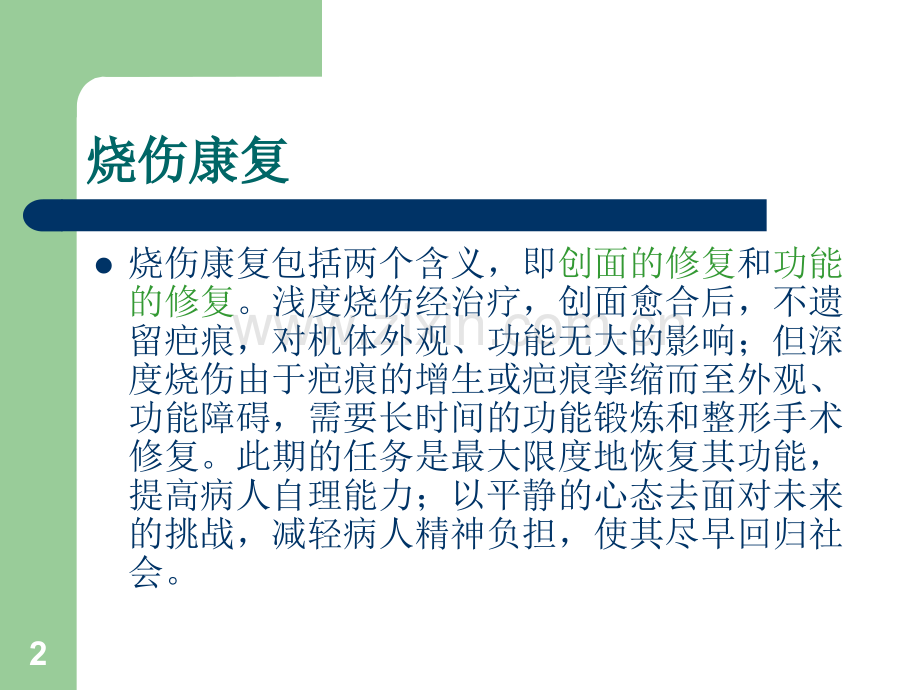 烧伤功能康复和功能锻炼.ppt_第2页
