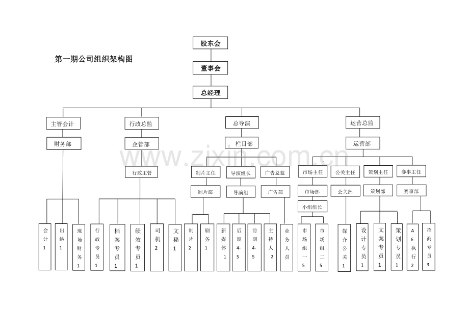 公司组织框架模版.docx_第1页