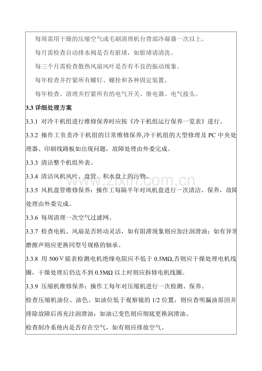 何忠新—生物脱硫工段沼气冷干机组的保养-维护手册.doc_第2页