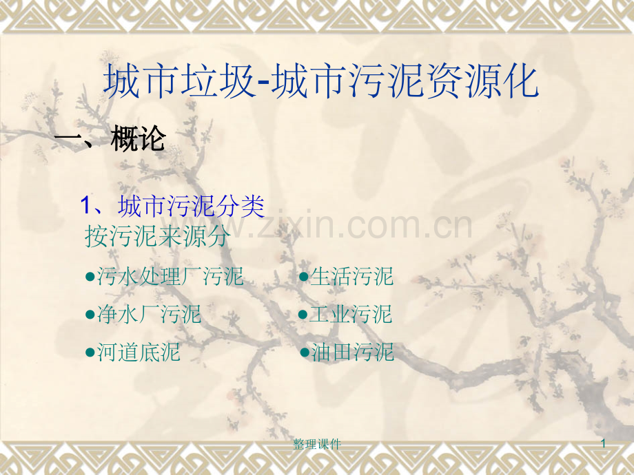城市垃圾城市污泥资源化.ppt_第1页