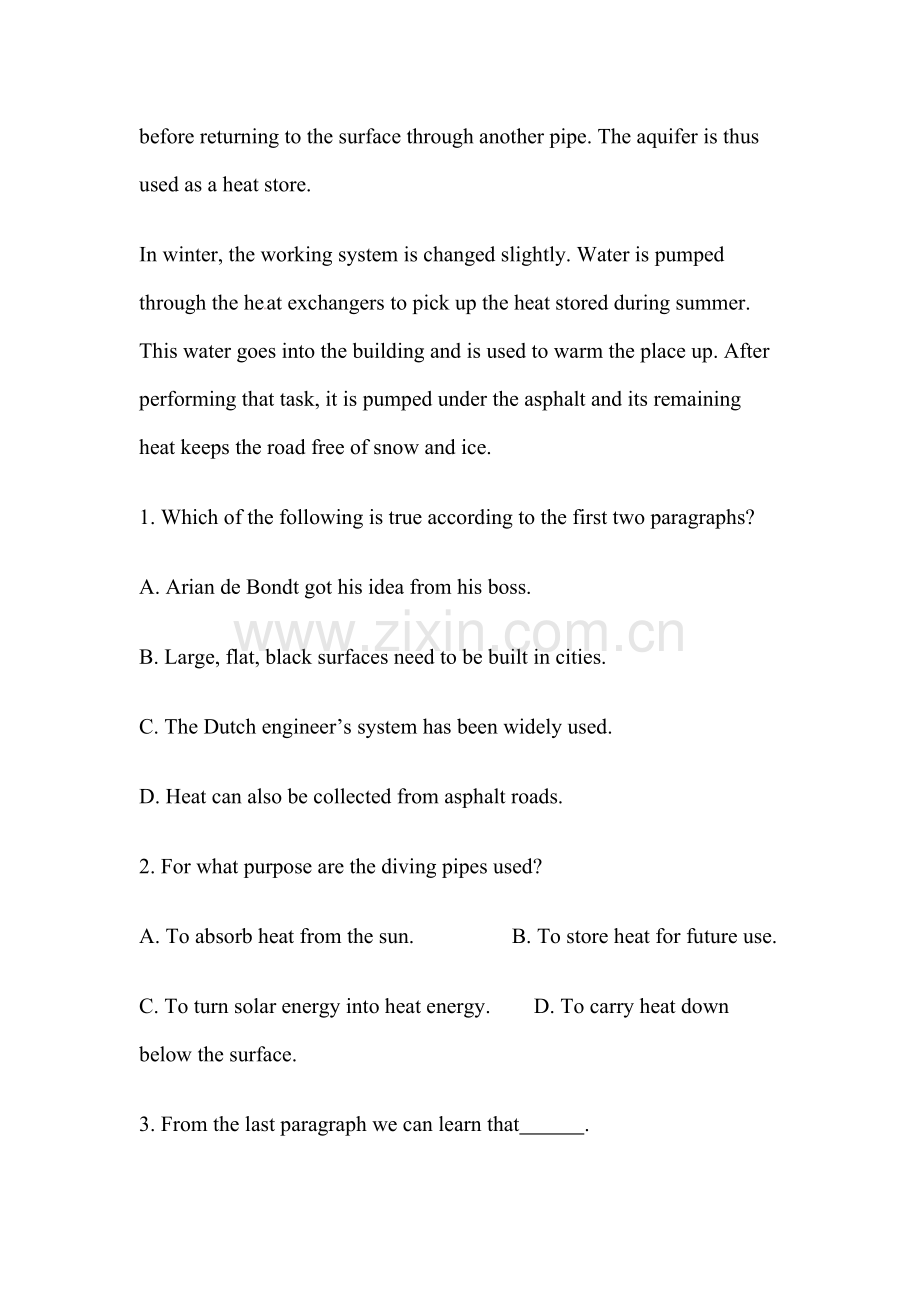 2016届高考英语阅读理解考点专题复习检测11.doc_第2页