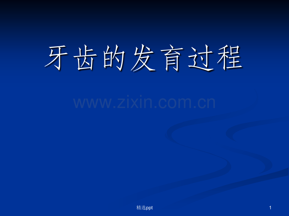 牙齿的发育过程.ppt_第1页