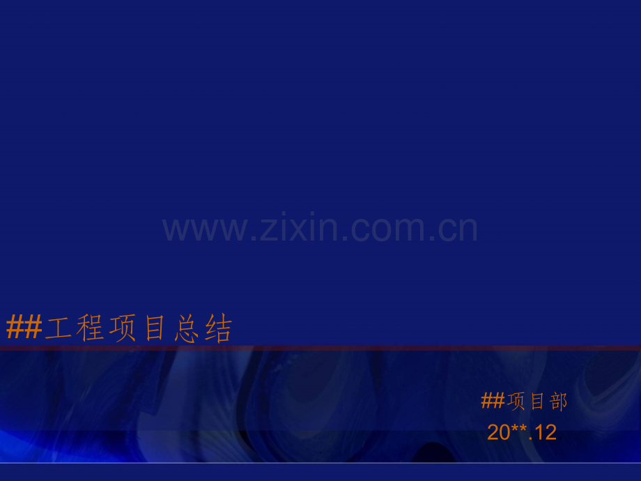 项目总结1模板.ppt_第1页